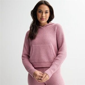 Juniors Sugar Moon Waffle Knit Sweater Pullover Hoodie ( NWT!!)